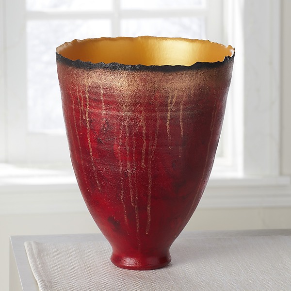 Tall Cascading Light Prosperity Vessel by Cheryl Williams (Ceramic Vessel) | Artful Home Tall Cascading Light Prosperity Vessel by Cheryl Williams (Ceramic Vessel) | Artful Home