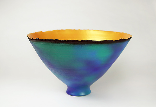 Blue-Green Prosperity Bowl by Cheryl Williams (Ceramic Bowl) | Artful Home Blue-Green Prosperity Bowl by Cheryl Williams (Ceramic Bowl) | Artful Home