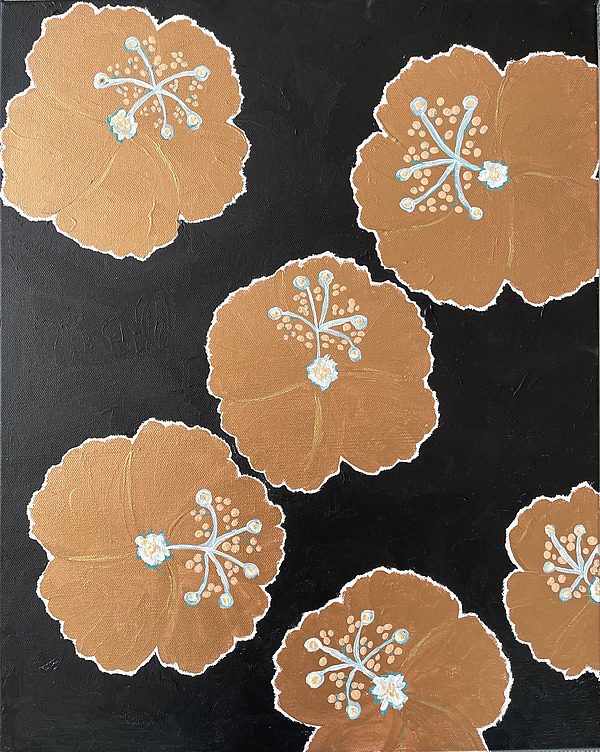Bronze Beauties in the Night Sky by Pamela Acheson Myers (Acrylic Painting) | Artful Home Bronze Beauties in the Night Sky by Pamela Acheson Myers (Acrylic Painting) | Artful Home