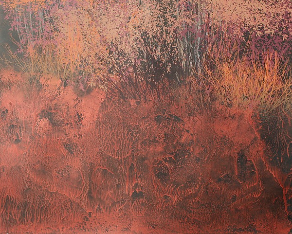 Autumn Rain by Jan Jahnke (Mixed-Media Painting) | Artful Home Autumn Rain by Jan Jahnke (Mixed-Media Painting) | Artful Home