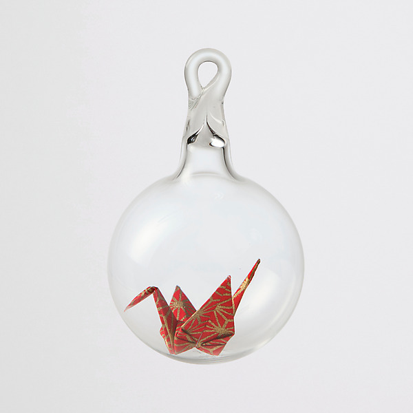 Origami Crane by Adam Parsley (Art Glass Ornament) | Artful Home Origami Crane by Adam Parsley (Art Glass Ornament) | Artful Home