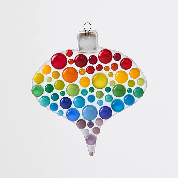 Vintage Rainbow Bauble by Kimberly Rich (Art Glass Ornament) | Artful Home Vintage Rainbow Bauble by Kimberly Rich (Art Glass Ornament) | Artful Home