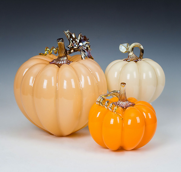 Autumnal Pumpkins by Treg Silkwood (Art Glass Pumpkins) | Artful Home Autumnal Pumpkins by Treg Silkwood (Art Glass Pumpkins) | Artful Home