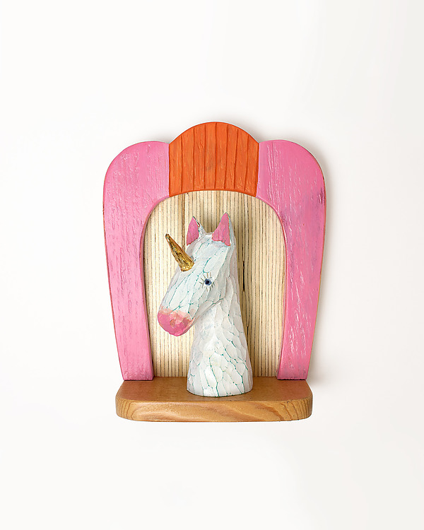 Unicorn Mini by Amy Arnold and Kelsey Sauber Olds (Wood Wall Sculpture) | Artful Home Unicorn Mini by Amy Arnold and Kelsey Sauber Olds (Wood Wall Sculpture) | Artful Home