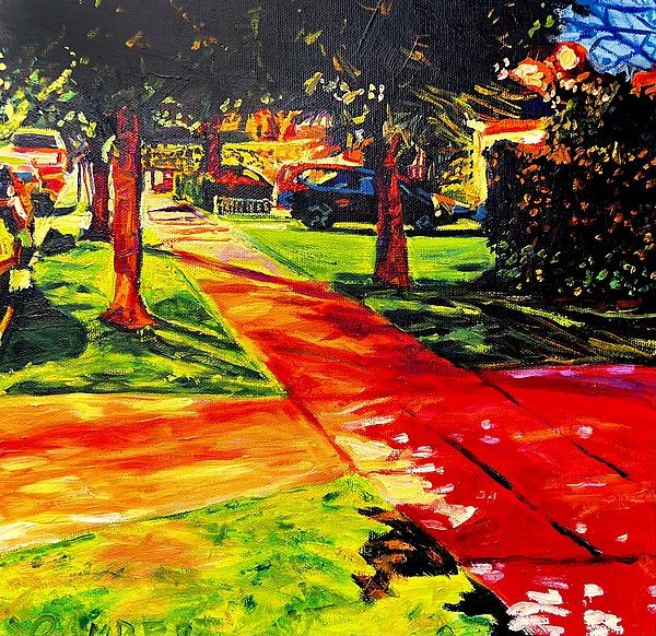 Late Afternoon Light Show by Bonnie Lambert (Oil Painting) | Artful Home Late Afternoon Light Show by Bonnie Lambert (Oil Painting) | Artful Home