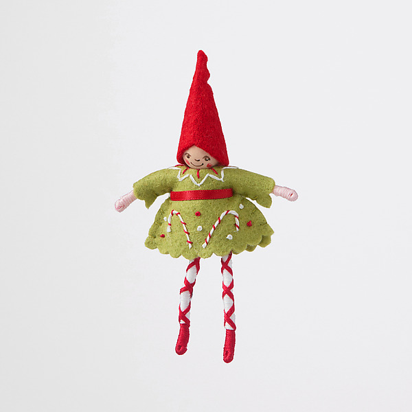 Christmas Candy Ornament by Nicole Golden (Fiber Ornament) | Artful Home Christmas Candy Ornament by Nicole Golden (Fiber Ornament) | Artful Home