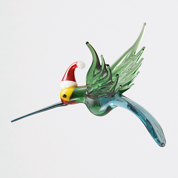 Holiday Hummingbird by Kevin McKay (Art Glass Ornament) | Artful Home Holiday Hummingbird by Kevin McKay (Art Glass Ornament) | Artful Home