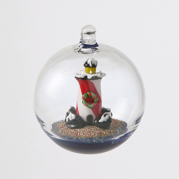 Frosted Lighthouse by Will Mayer (Art Glass Ornament) | Artful Home Frosted Lighthouse by Will Mayer (Art Glass Ornament) | Artful Home