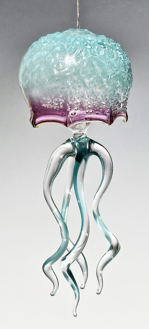 Arctic Ice Jelly Bell by James and Andrea Stanford (Art Glass Ornament) | Artful Home Arctic Ice Jelly Bell by James and Andrea Stanford (Art Glass Ornament) | Artful Home