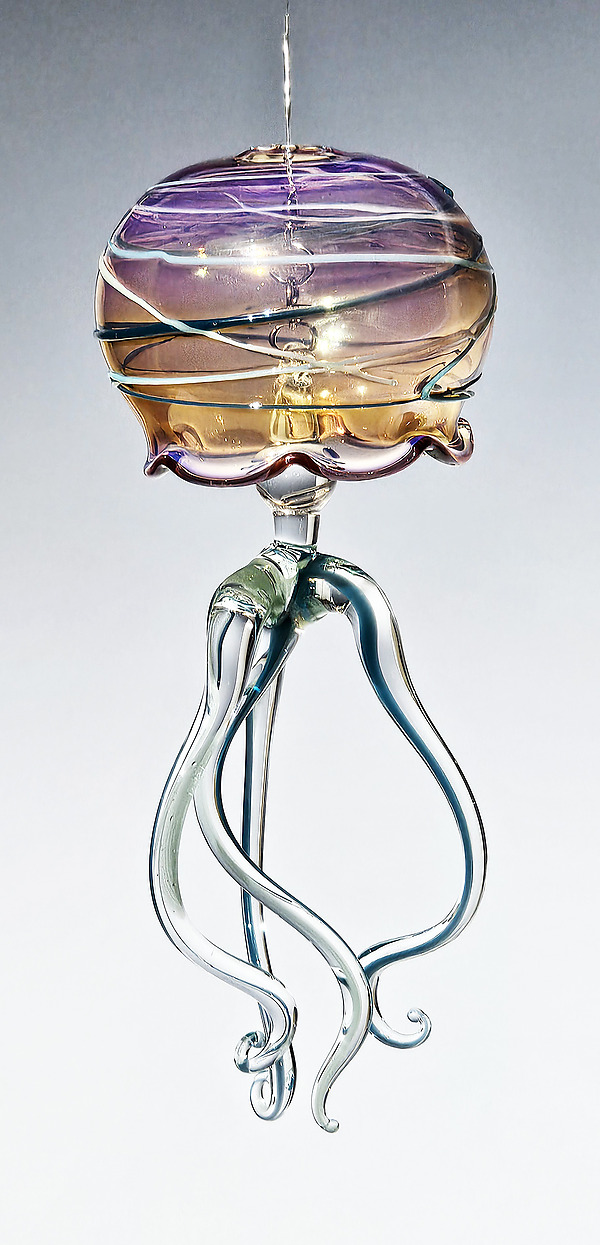 Graceful Lace Jelly Belll by James and Andrea Stanford (Art Glass Ornament) | Artful Home Graceful Lace Jelly Belll by James and Andrea Stanford (Art Glass Ornament) | Artful Home