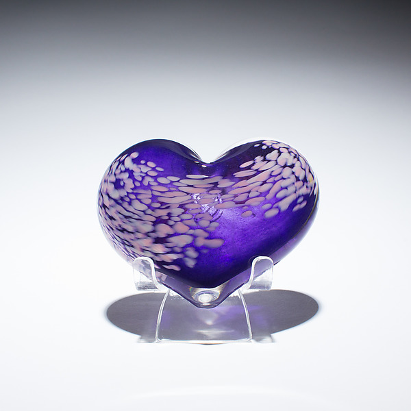 Parisian Night Heart Paperweight by April Wagner (Art Glass Paperweight) | Artful Home Parisian Night Heart Paperweight by April Wagner (Art Glass Paperweight) | Artful Home