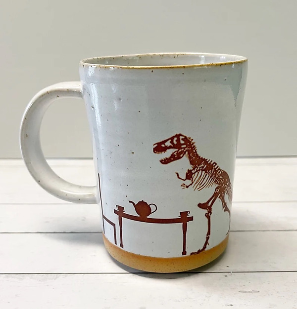 Tea Rex Mug by Chris Hudson and Shelly Hail (Ceramic Mug) | Artful Home Tea Rex Mug by Chris Hudson and Shelly Hail (Ceramic Mug) | Artful Home