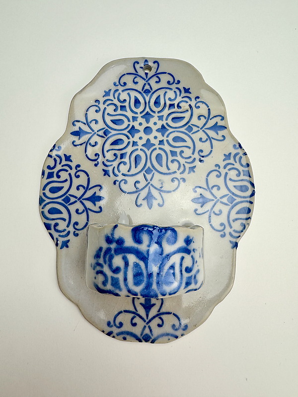 Mosaic Candle Holder by Lilia Venier (Ceramic Candle Holder) | Artful Home Mosaic Candle Holder by Lilia Venier (Ceramic Candle Holder) | Artful Home