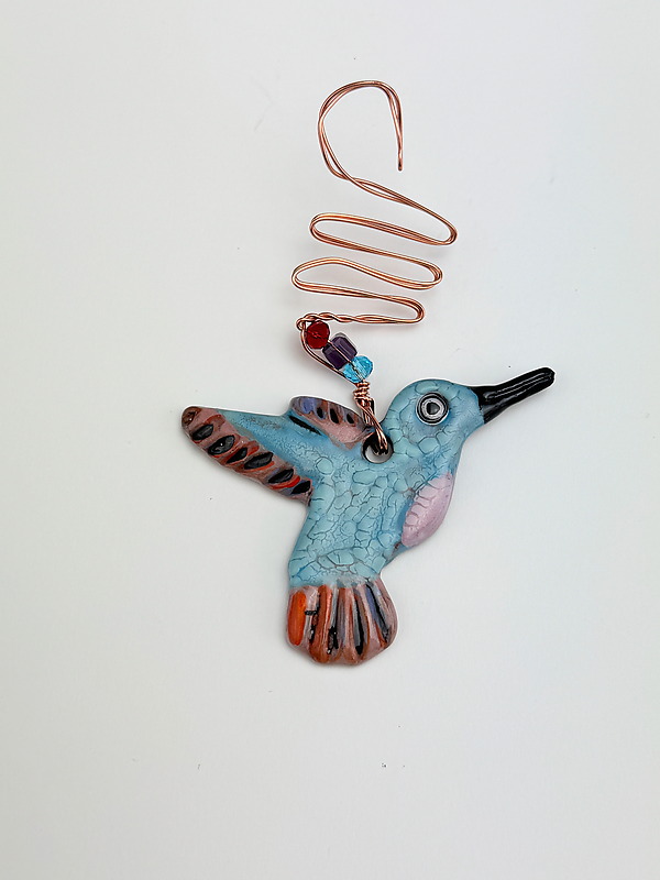 Hummingbird I by Lilia Venier (Ceramic Ornament) | Artful Home Hummingbird I by Lilia Venier (Ceramic Ornament) | Artful Home