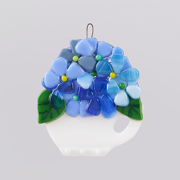 Teacup Bouquet by Kimberle Straub (Art Glass Ornament) | Artful Home Teacup Bouquet by Kimberle Straub (Art Glass Ornament) | Artful Home