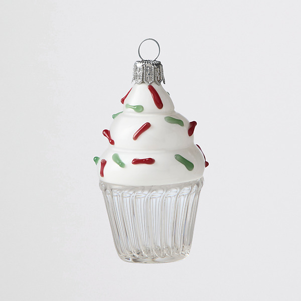 Holiday cupcake by Sage Churchill-Foster (Art Glass Ornament) | Artful Home Holiday cupcake by Sage Churchill-Foster (Art Glass Ornament) | Artful Home