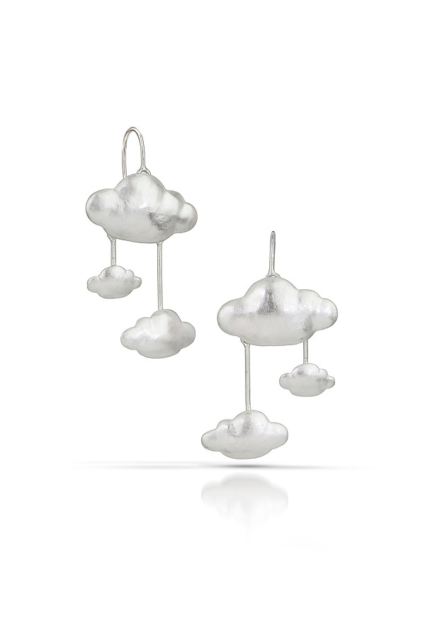 Cloudy Day Chandelier Earrings by Elise Moran (Silver Earrings) | Artful Home Cloudy Day Chandelier Earrings by Elise Moran (Silver Earrings) | Artful Home