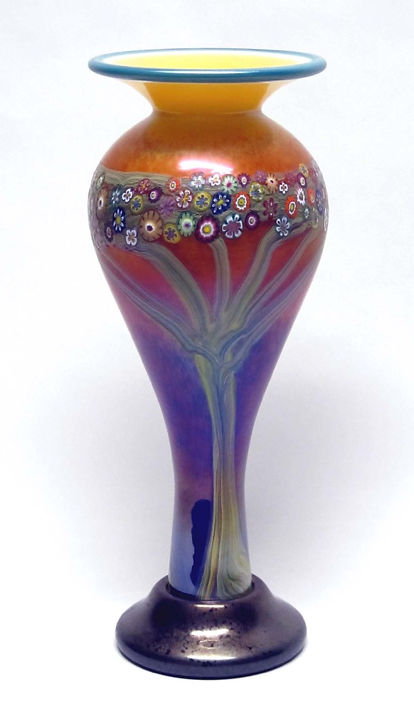 Mango Vines Vase by Ken Hanson and Ingrid Hanson (Art Glass Vase) | Artful Home Mango Vines Vase by Ken Hanson and Ingrid Hanson (Art Glass Vase) | Artful Home