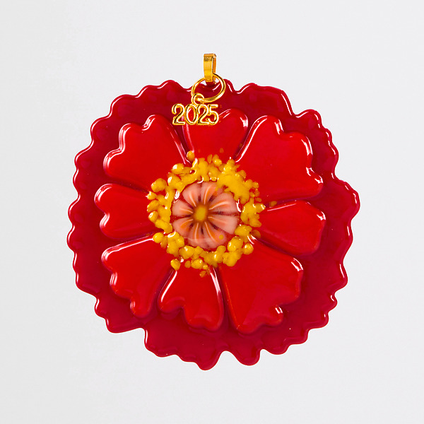 December Daisy by Cherie Virden (Art Glass Ornament) | Artful Home December Daisy by Cherie Virden (Art Glass Ornament) | Artful Home