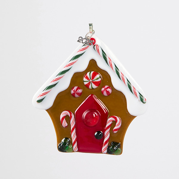 Gingerbread House by Cherie Virden (Art Glass Ornament) | Artful Home Gingerbread House by Cherie Virden (Art Glass Ornament) | Artful Home