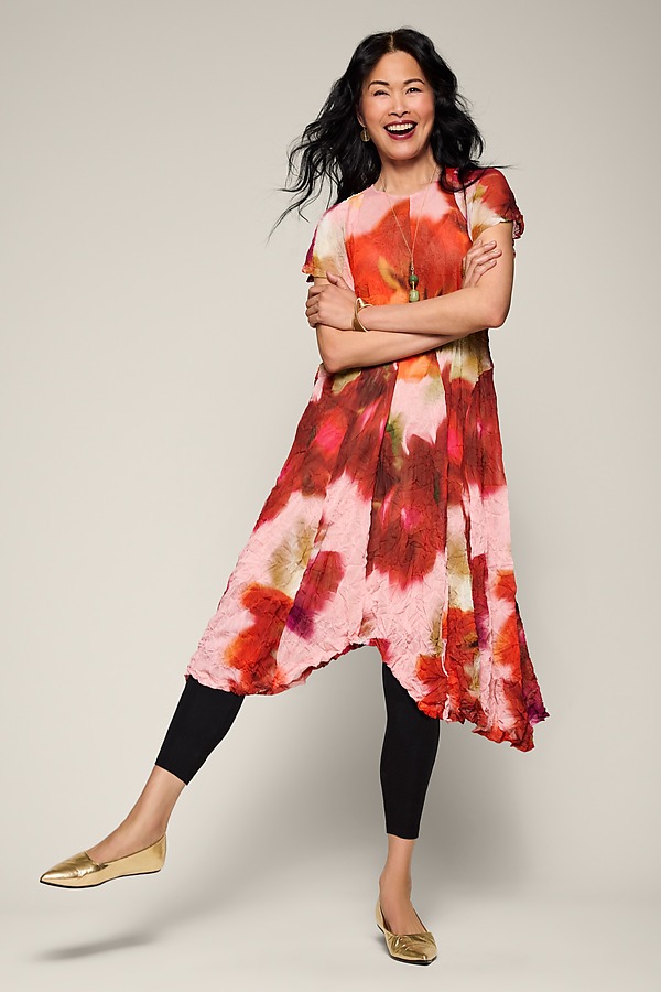 Crinkled Mesh Carri Dress by Lisa Bayne (Mesh Dress) | Artful Home Crinkled Mesh Carri Dress by Lisa Bayne (Mesh Dress) | Artful Home