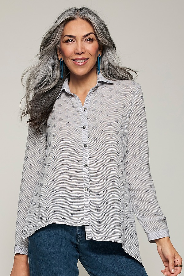 Azalea Asymmetrical Shirt by Lisa Bayne (Woven Top) | Artful Home Azalea Asymmetrical Shirt by Lisa Bayne (Woven Top) | Artful Home
