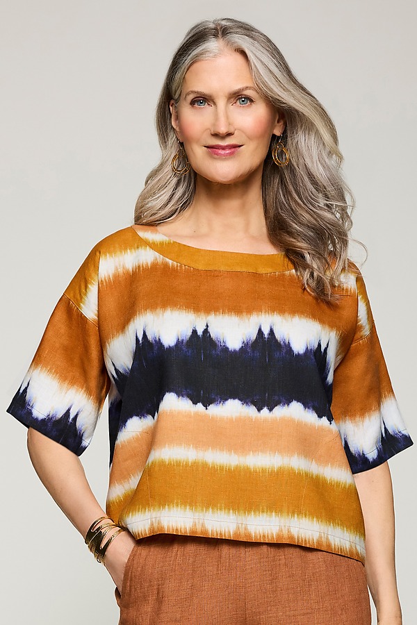 Rico Tee by Lisa Bayne (Linen Top) | Artful Home Rico Tee by Lisa Bayne (Linen Top) | Artful Home