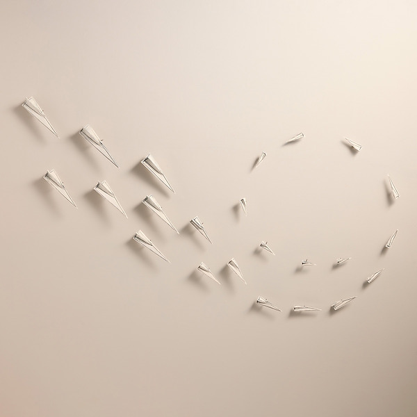 Paper Airplanes by Jenifer Thoem (Ceramic Wall Sculpture) | Artful Home Paper Airplanes by Jenifer Thoem (Ceramic Wall Sculpture) | Artful Home