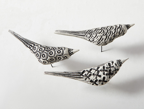 Birds in Flight by Jenifer Thoem (Ceramic Wall Sculpture) | Artful Home Birds in Flight by Jenifer Thoem (Ceramic Wall Sculpture) | Artful Home
