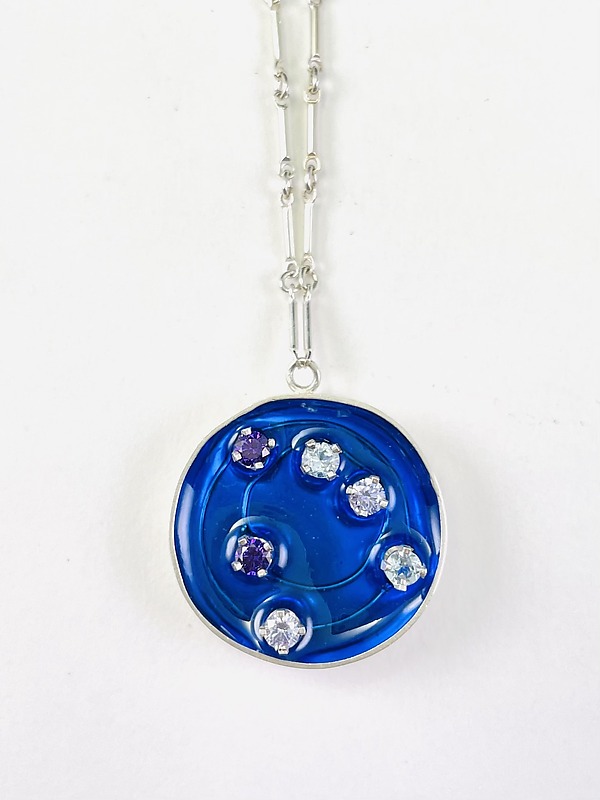 Resin Pool Pendant III by Stephanie O Resin Pool Pendant III by Stephanie O