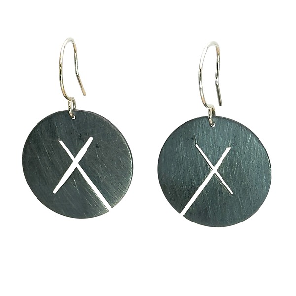 Jax Earrings by Jackie Jordan (Silver Earrings) | Artful Home Jax Earrings by Jackie Jordan (Silver Earrings) | Artful Home