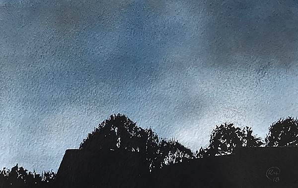 Night 1 by Chris Malcomson (Watercolor Painting) | Artful Home Night 1 by Chris Malcomson (Watercolor Painting) | Artful Home
