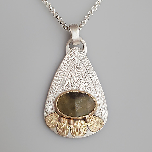Daisy Necklace by McKenzie Mendel (Gold, Silver & Stone Necklace) | Artful Home Daisy Necklace by McKenzie Mendel (Gold, Silver & Stone Necklace) | Artful Home