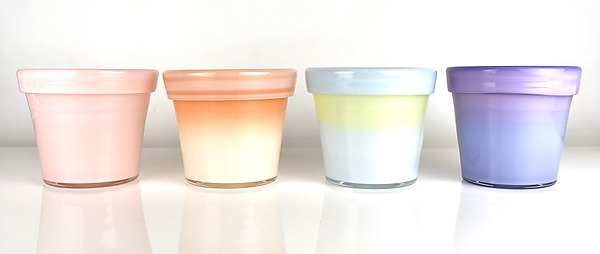 Glass Flower Pot, Wildflower Tones by Bay Blown Glass (Art Glass Planter) | Artful Home Glass Flower Pot, Wildflower Tones by Bay Blown Glass (Art Glass Planter) | Artful Home