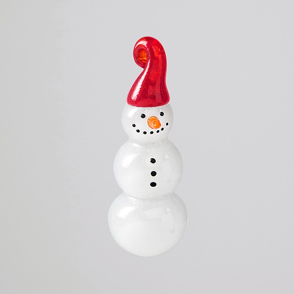 Smiling Snowman by Bay Blown Glass (Art Glass Ornament) | Artful Home Smiling Snowman by Bay Blown Glass (Art Glass Ornament) | Artful Home
