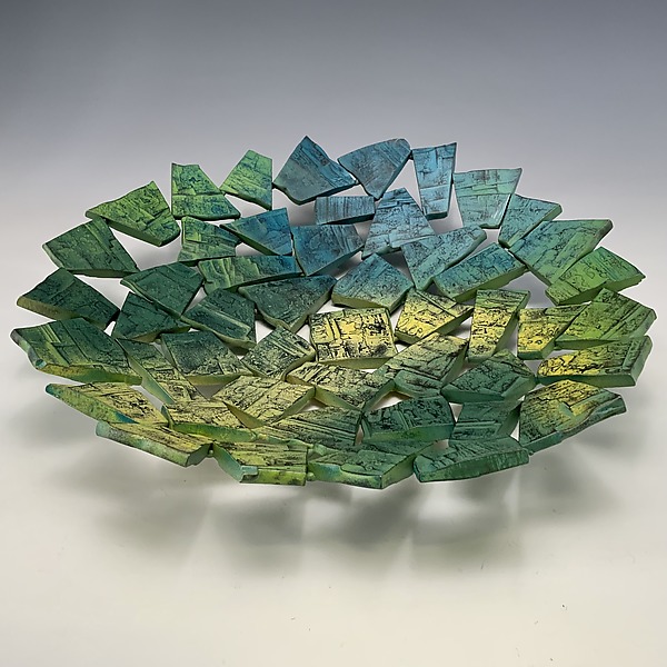 Twin Springs Geode Platter by Susan Madacsi (Metal Bowl) | Artful Home Twin Springs Geode Platter by Susan Madacsi (Metal Bowl) | Artful Home