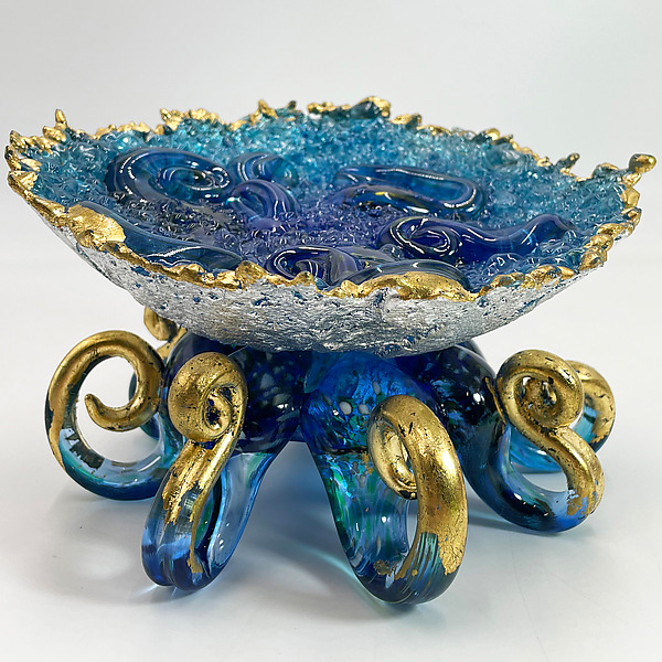 Octopus Bowl by Anchor Bend Glassworks (Art Glass Bowl) | Artful Home Octopus Bowl by Anchor Bend Glassworks (Art Glass Bowl) | Artful Home