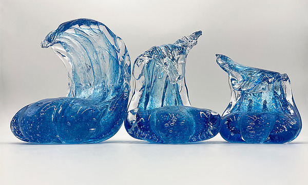 Textured Wave by Anchor Bend Glassworks (Art Glass Paperweight) | Artful Home Textured Wave by Anchor Bend Glassworks (Art Glass Paperweight) | Artful Home