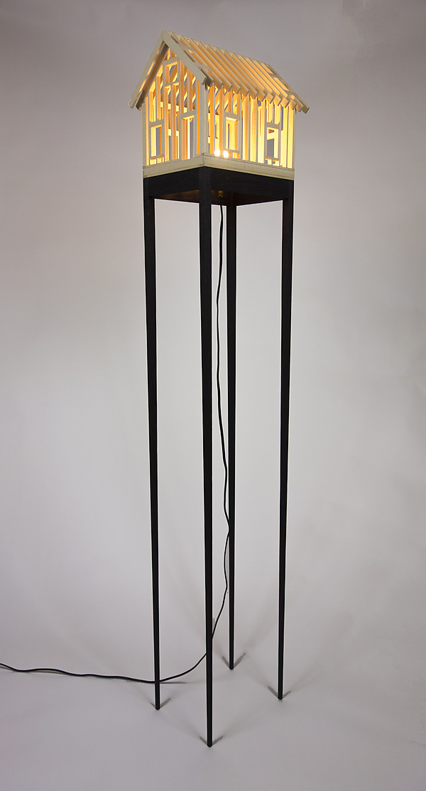 Highwater Floor Lamp by Ted Lott (Wood Floor Lamp) | Artful Home Highwater Floor Lamp by Ted Lott (Wood Floor Lamp) | Artful Home