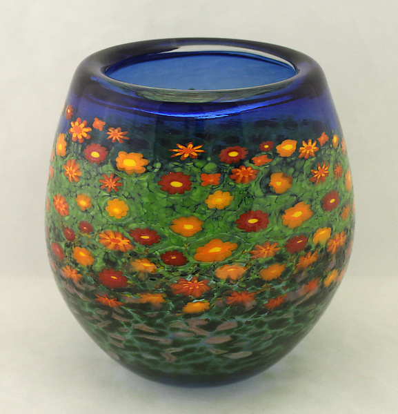 Tall Poppy Bowl by Ken Hanson and Ingrid Hanson (Art Glass Bowl) | Artful Home Tall Poppy Bowl by Ken Hanson and Ingrid Hanson (Art Glass Bowl) | Artful Home