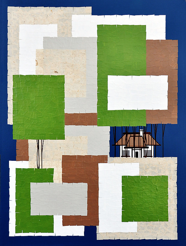 Within the Forest No.192 by Chris Wheeler (Mixed-Media Collage) | Artful Home Within the Forest No.192 by Chris Wheeler (Mixed-Media Collage) | Artful Home