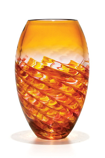 Optic Rib Barrel by Michael Trimpol and Monique LaJeunesse (Art Glass Vase) | Artful Home Optic Rib Barrel by Michael Trimpol and Monique LaJeunesse (Art Glass Vase) | Artful Home