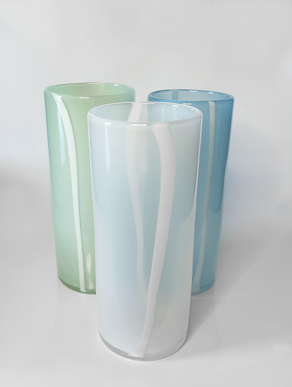 Breathe Cylinder Vase by Kimberly Savoie (Art Glass Vase) | Artful Home Breathe Cylinder Vase by Kimberly Savoie (Art Glass Vase) | Artful Home