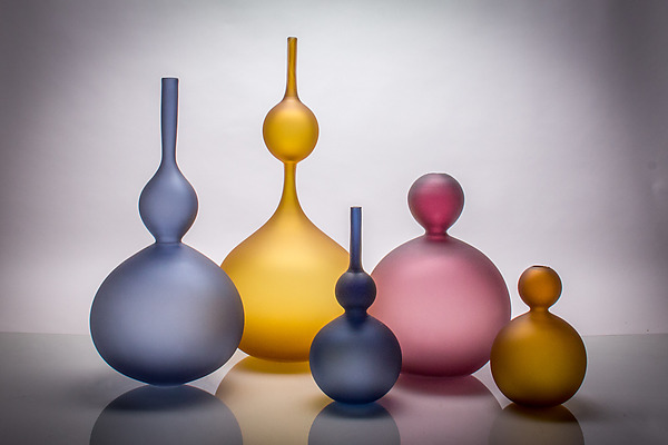 Dusk Bubble Vase Set by J Shannon Floyd (Art Glass Vase) | Artful Home Dusk Bubble Vase Set by J Shannon Floyd (Art Glass Vase) | Artful Home