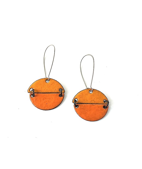 Color Block Half-Moon Earrings by Susan Richter-O Color Block Half-Moon Earrings by Susan Richter-O