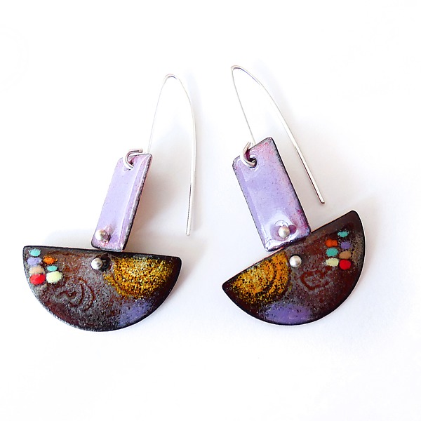 These Days Earrings II by Suzanne Anderson (Enamel Earrings) | Artful Home These Days Earrings II by Suzanne Anderson (Enamel Earrings) | Artful Home