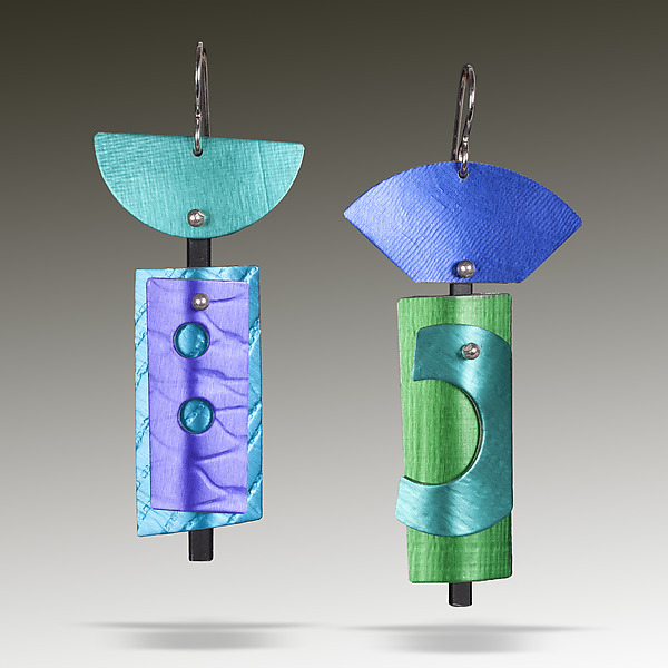 Afrafra Earrings by Carol and Jean-Pierre Hsu (Aluminum Earrings) | Artful Home Afrafra Earrings by Carol and Jean-Pierre Hsu (Aluminum Earrings) | Artful Home