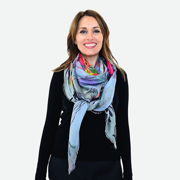 California Dream Silk Modal Scarf by Isabelle Gougenheim (Scarf) | Artful Home California Dream Silk Modal Scarf by Isabelle Gougenheim (Scarf) | Artful Home