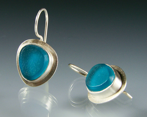 Lume Earrings by Amy Faust (Silver & Glass Earrings) | Artful Home Lume Earrings by Amy Faust (Silver & Glass Earrings) | Artful Home
