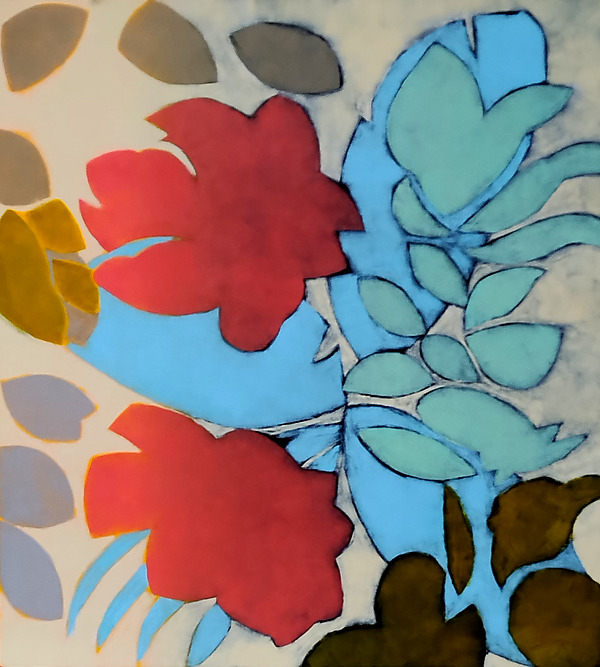 Sweet Pea Garden by Katharine McGuinness (Monotypes Print) | Artful Home Sweet Pea Garden by Katharine McGuinness (Monotypes Print) | Artful Home